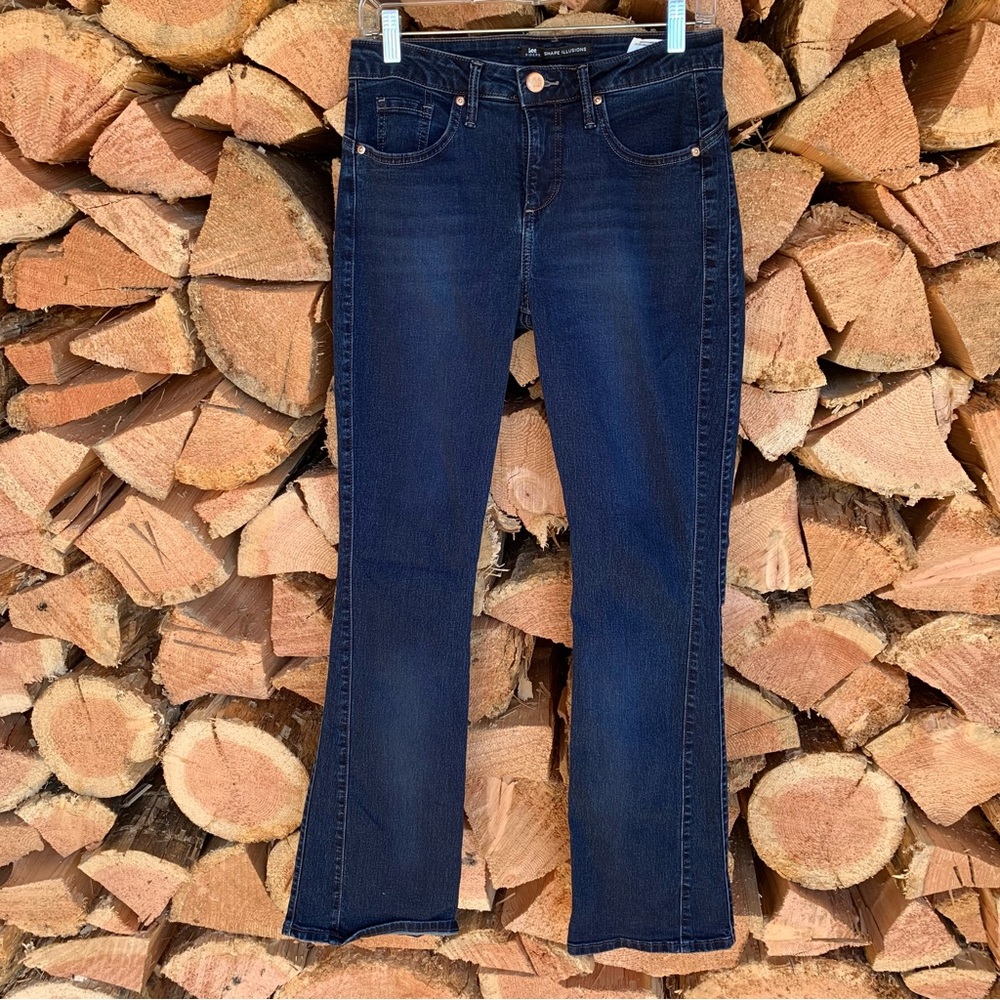 Dark Wash Blue‎ Bootcut Denim Jeans Women Size 6 Lee